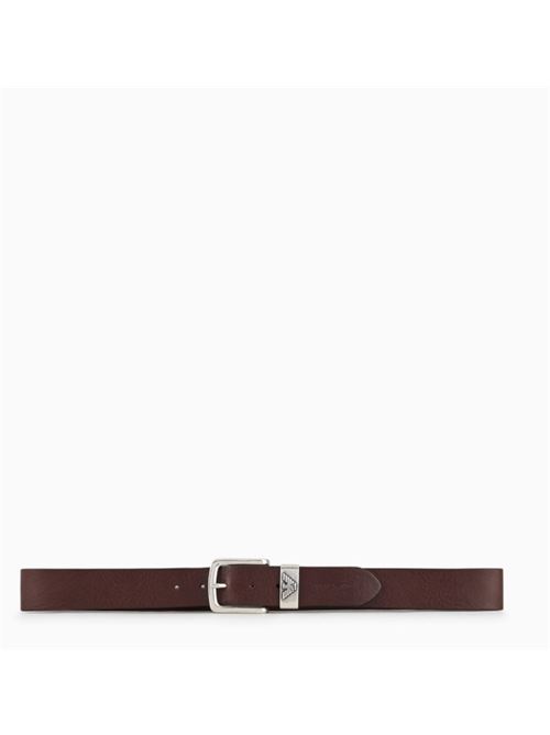 Cintura in pelle con fibbia logata Emporio Armani | Y4S201 YDD6G.80005